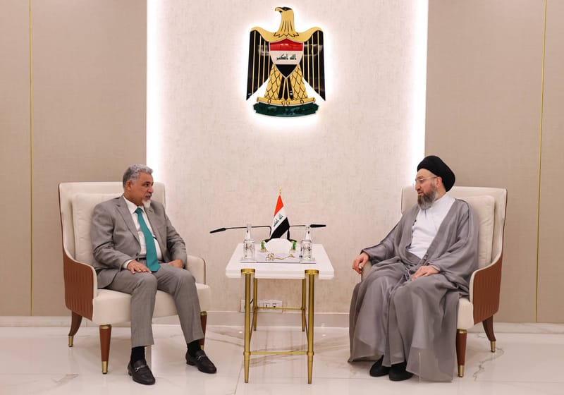 سماحة السيد الحكيم يستقبل وفد كتلة سومريون النيابية