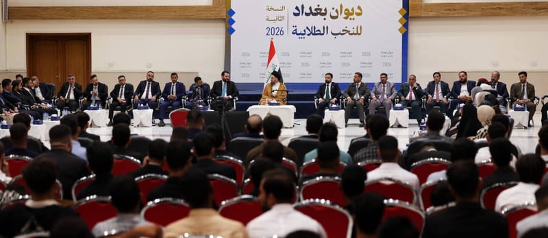 في ديوان بغداد.. سماحة السيد الحكيم يلتقي جمعا من القيادات الطلابية
