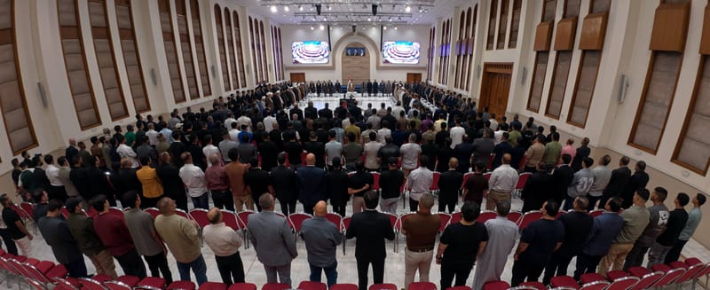 سماحة السيد الحكيم يلتقي جمعًا من القيادات التنظيمية في الكاظمية المقدسة ببغداد