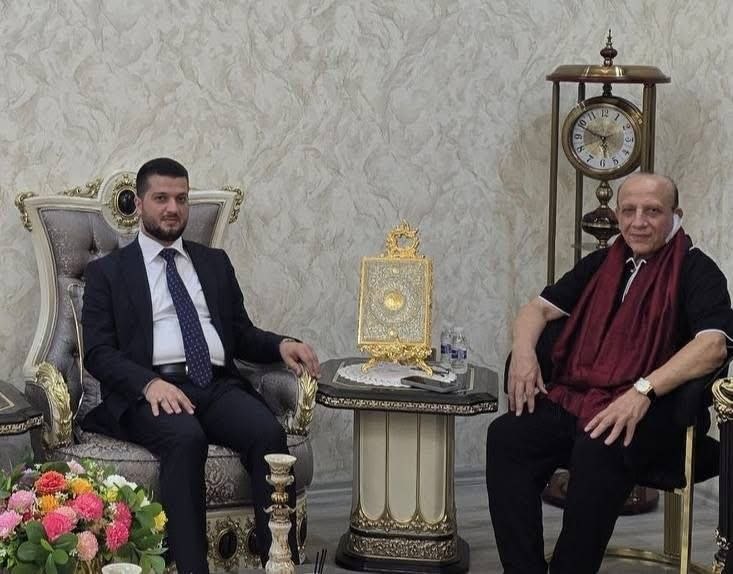 مسؤول مكتب إقليم كردستان الأستاذ صباح الصالحي يلتقي الأستاذ عبدالقادر بازركان، رئيس حزب الإصلاح التركماني