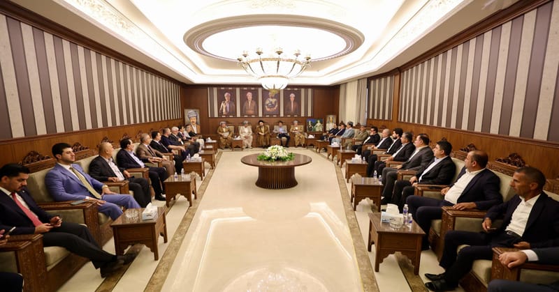 سماحة السيد الحكيم يزور مضيف النائب عن دهوك الأستاذ بناس آغا الدوسكي