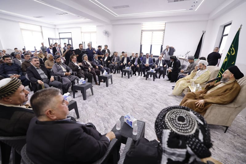 سماحة السيد الحكيم يزور التكية العلية القادرية لسماحة الشيخ بدر الدين الزراري في أربيل