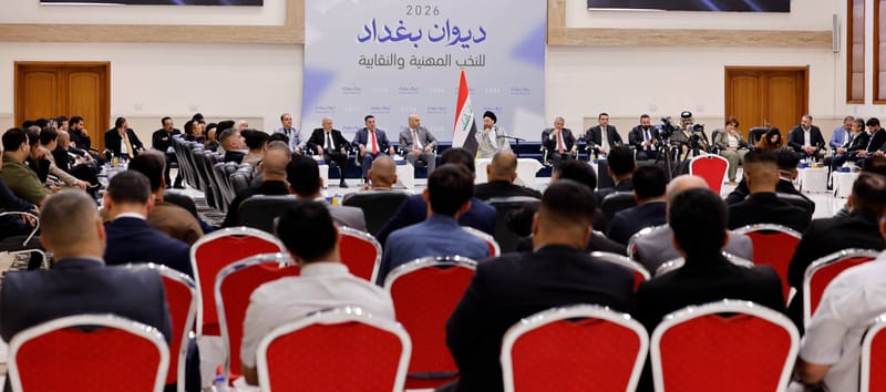 في ديوان بغداد.. سماحة السيد الحكيم يؤكد أهمية النقابات في مسار التنمية في البلاد