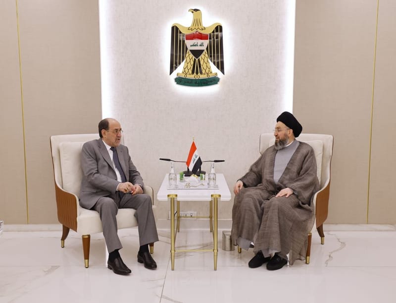 سماحة السيد الحكيم يستقبل رئيس ائتلاف دولة القانون السيد نوري المالكي