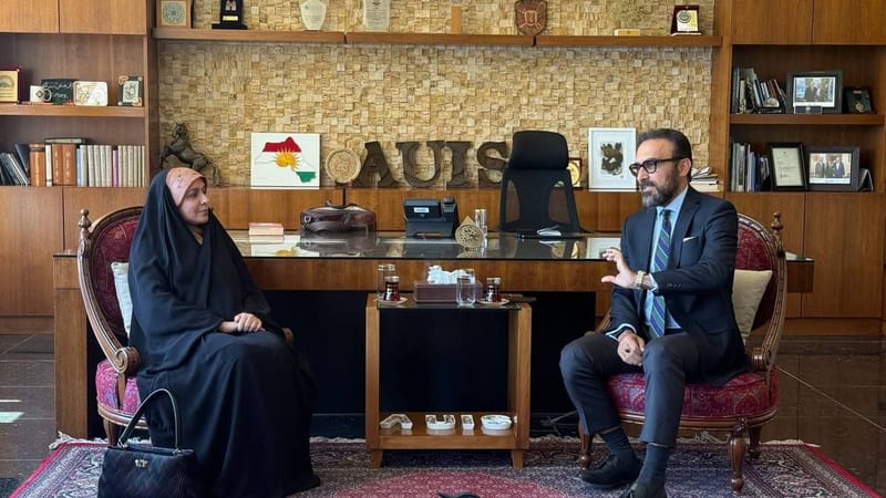 مؤسسة إنكي تبحث آفاق التعاون العلمي والبحثي مع الجامعة الأمريكية في السليمانية