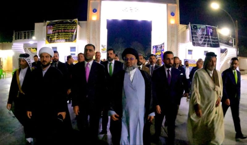 وفد من مكتب سماحة السيد الحكيم يحضر مجلس عزاء الشيخ مازن التميمي في ديالى