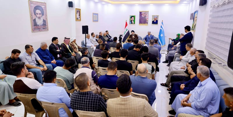 سماحة السيد الحكيم يلتقي شيوخ ووجهاء ناحية تازة في كركوك