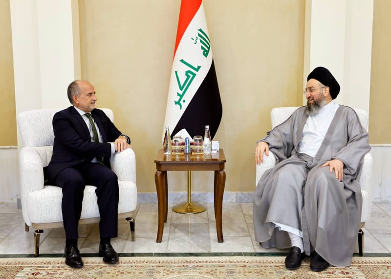 سماحة السيد الحكيم يستقبل السفير الفرنسي الجديد لدى العراق