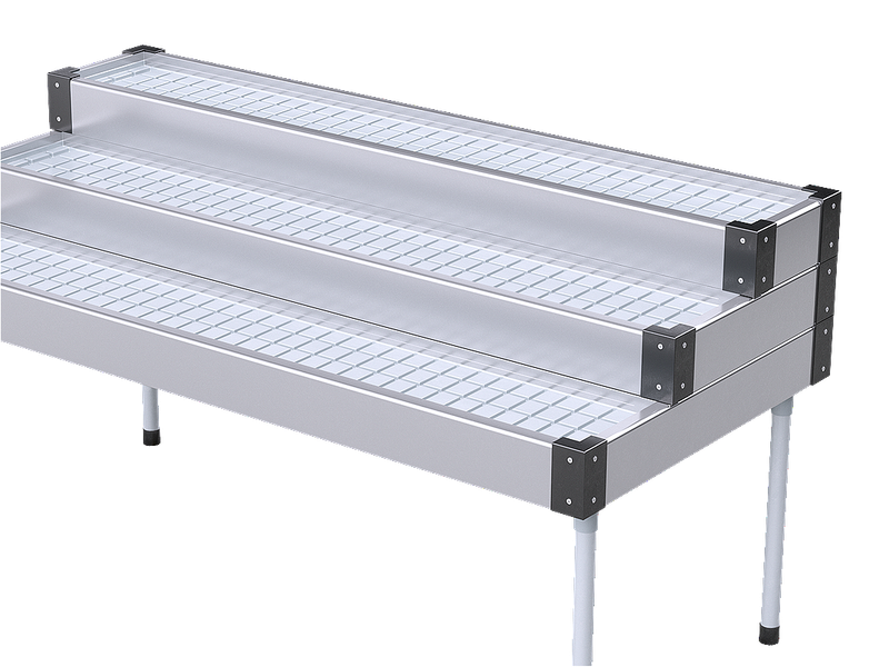 Prestige Aluminium Shaped, Stepped & Tiered Plant Tables