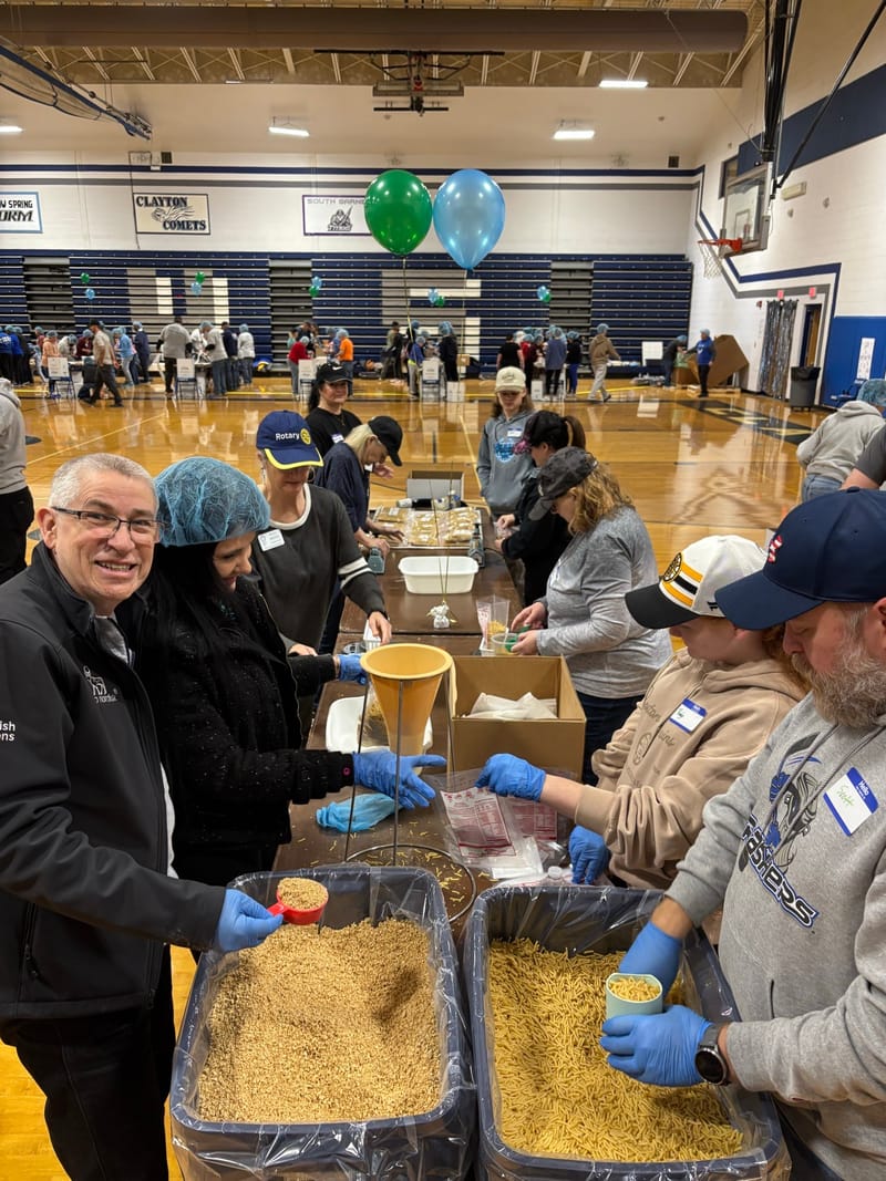 MLK meal packing event
