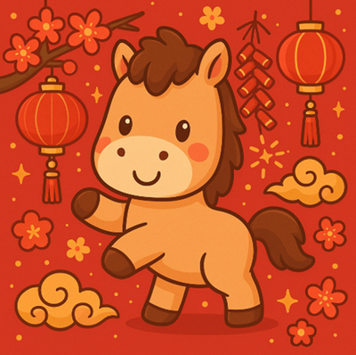 Gathering to welcome the lucky year of the Horse 瑞馬迎春歡聚