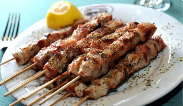 Pork souvlaki