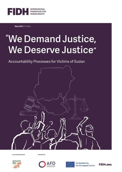 WE DEMAND JUSTICE, WE DESERVE JUSTICE: ACCOUNTABILITY PROCESSES FOR VICTIMS OF SUDAN