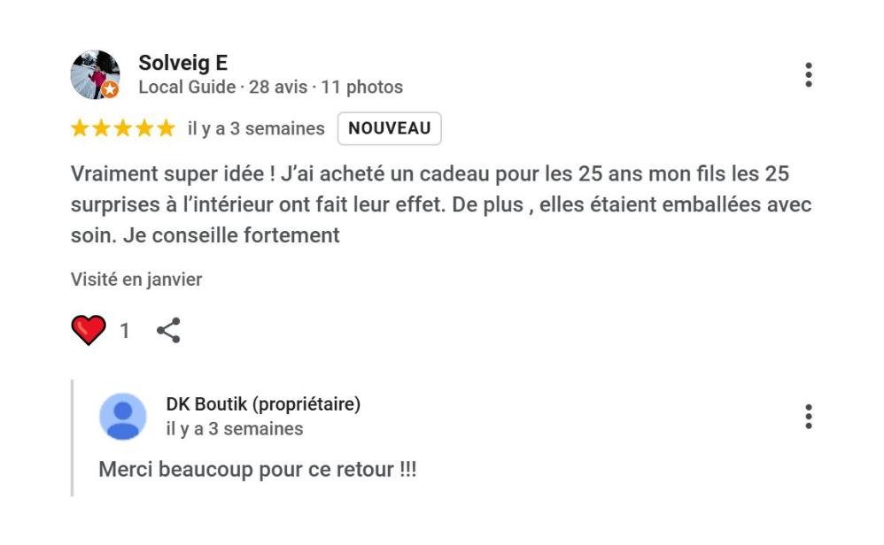 Avis de Solveig ⭐⭐⭐⭐⭐