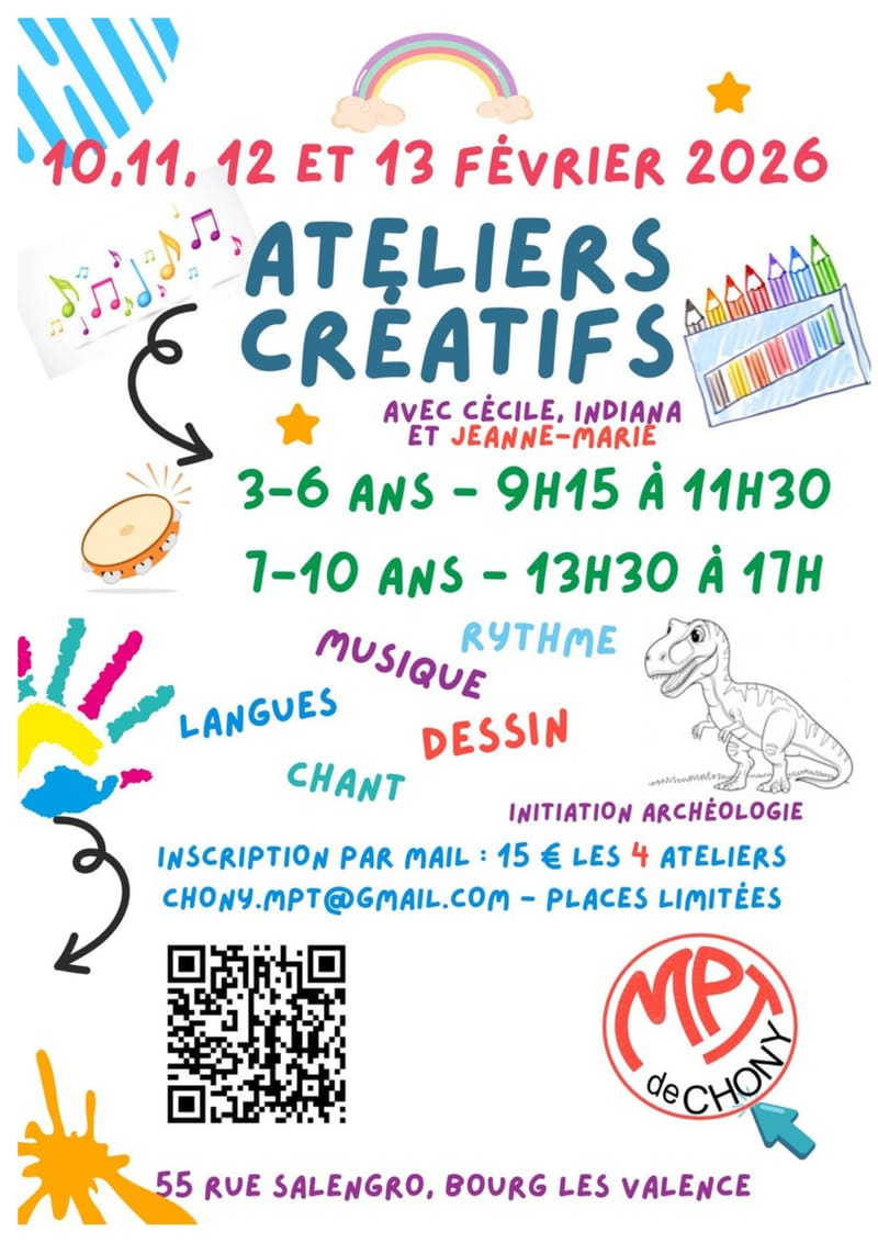 Vendredi 13 février - MPT Chony - Bourg-lès-Valence