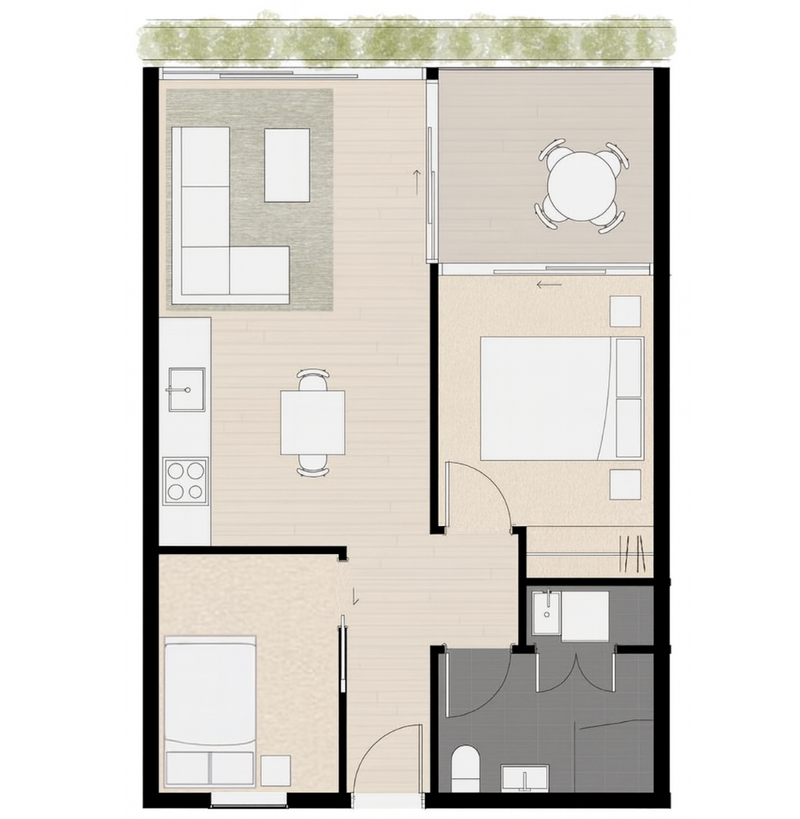 Modern 2 Bed Apartment, Harbour Views + Parking