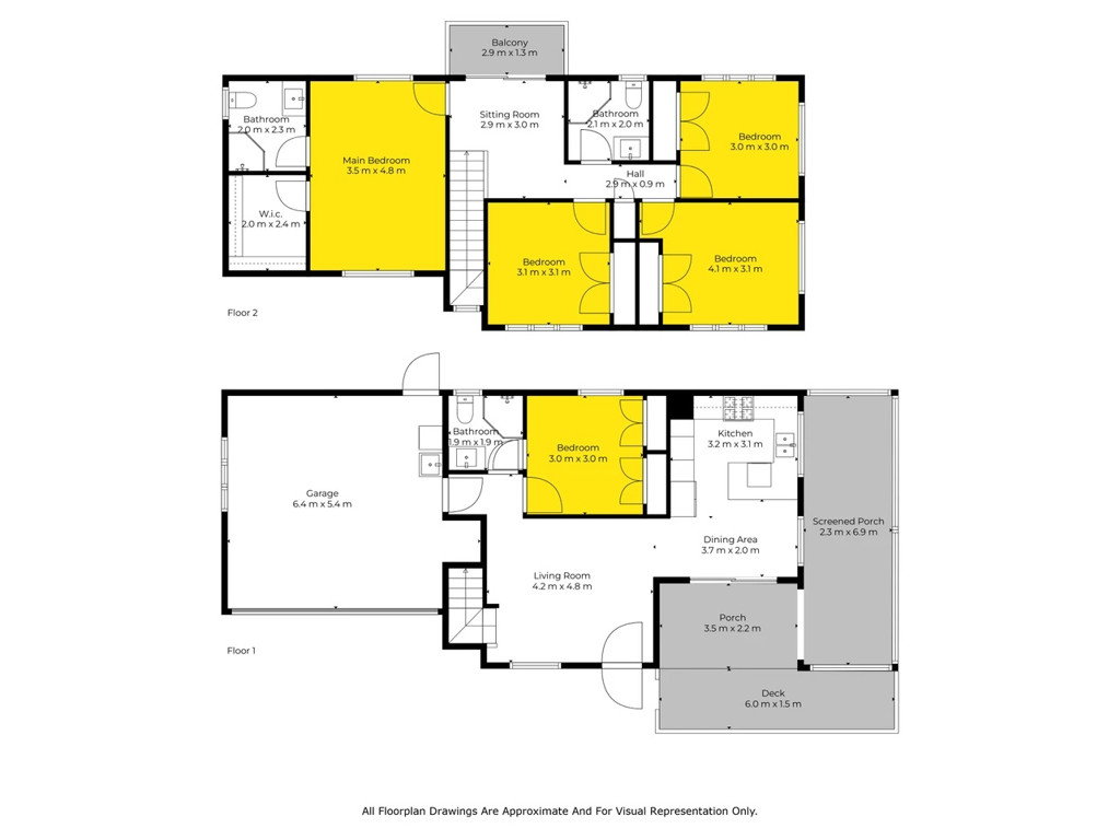 Modern 5 Bed, 3 Bath, Outdoor Deck, Double Int. Garage, Beach nearby