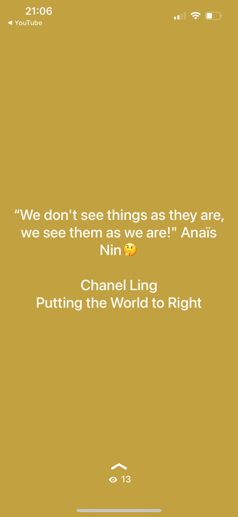 Inspirational Quote…