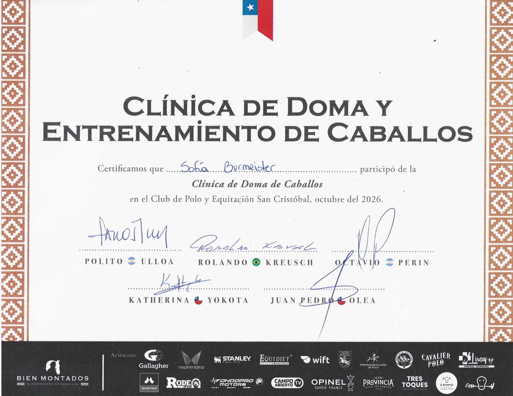 CLÍNICA CON BIEN MONTADOS 2026