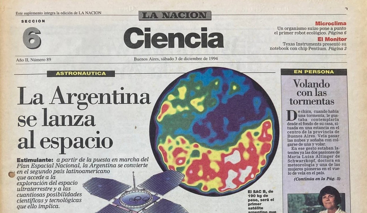 Satélite SAC B | La Nación 3/12/1994