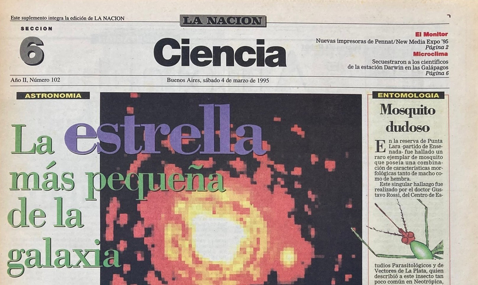 La estrella más pequeña | La Nación 4/3/1995