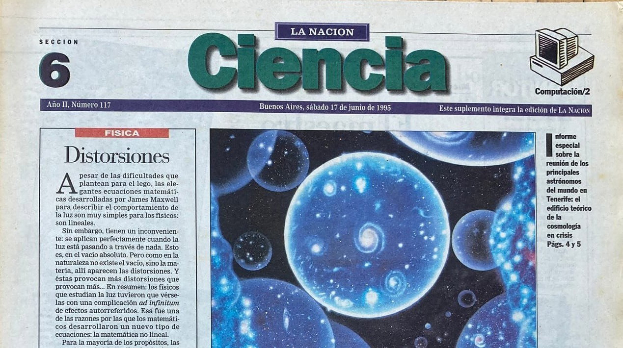 Cosmos caótico | La Nación 19/6/1995