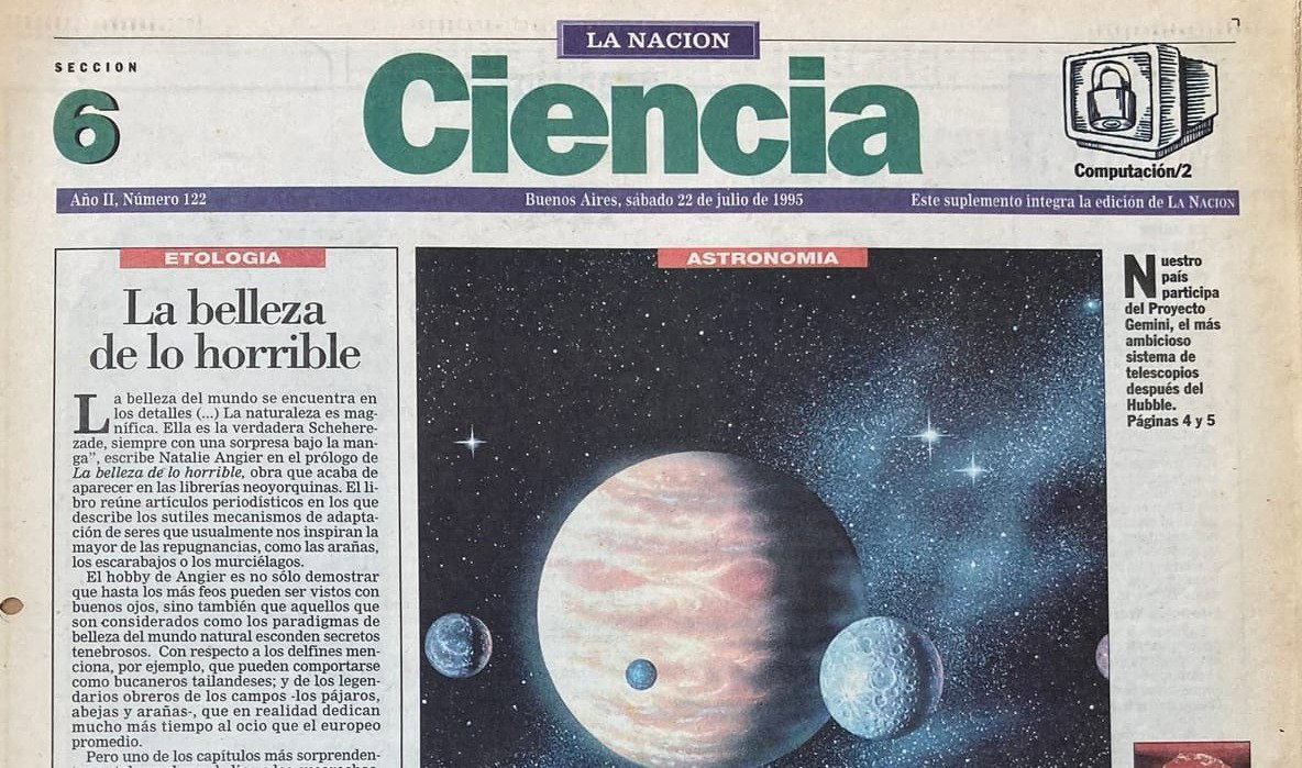 Telescopios GEMINI | La Nación 22/7/1995