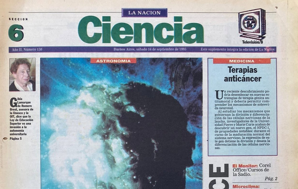 Cometa Quirón | La Nación 16/9/1996