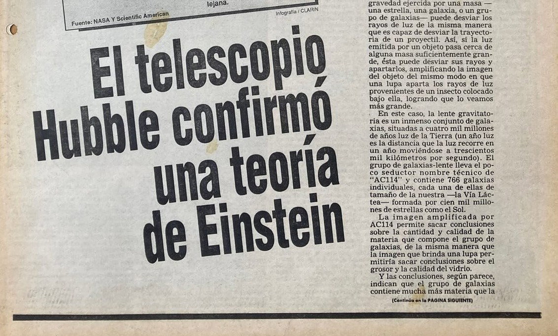 Materia Oscura | Clarín 10/11/1992