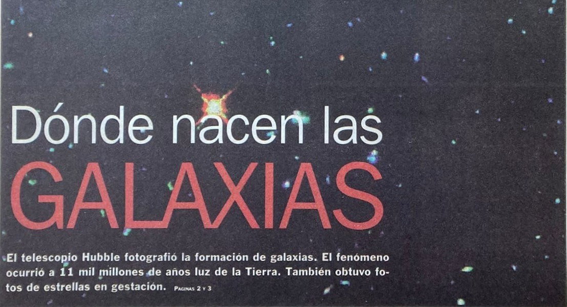 Galaxias | Clarín 17/9/1996
