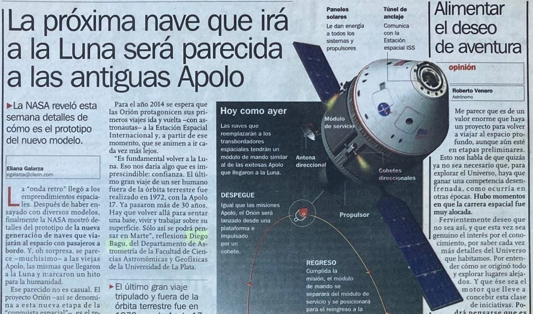 Orion | Clarín 25/11/2006