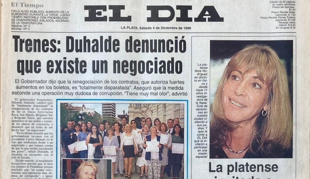 Platense al espacio | El Día 4/12/1999