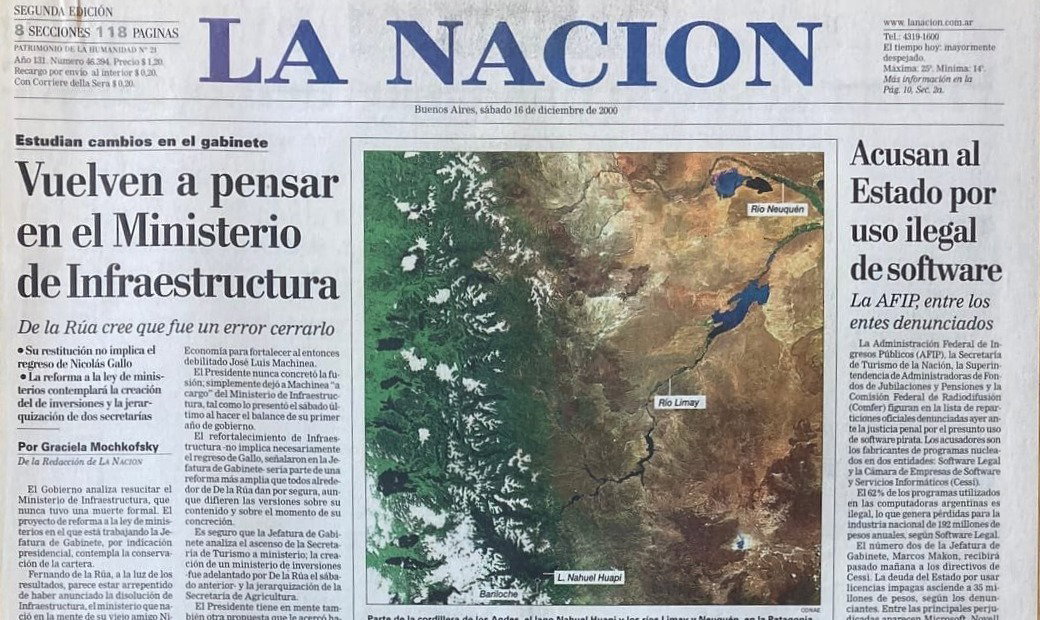 1eras Imágenes SAC-C | La Nación 16/12/2000