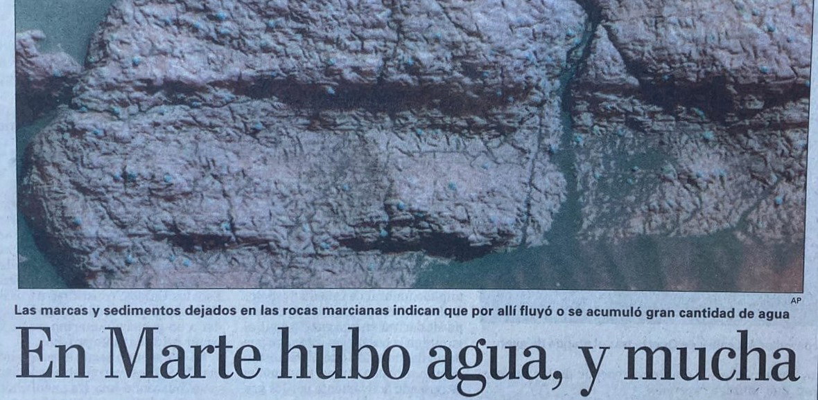 Agua en Marte | La Nación 3/3/2004