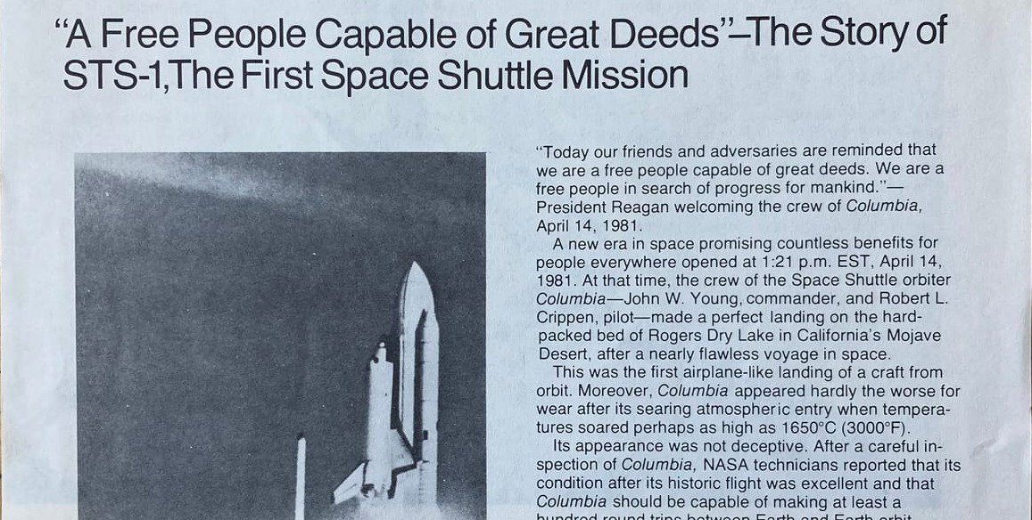 STS-1 | Reporte de Misión