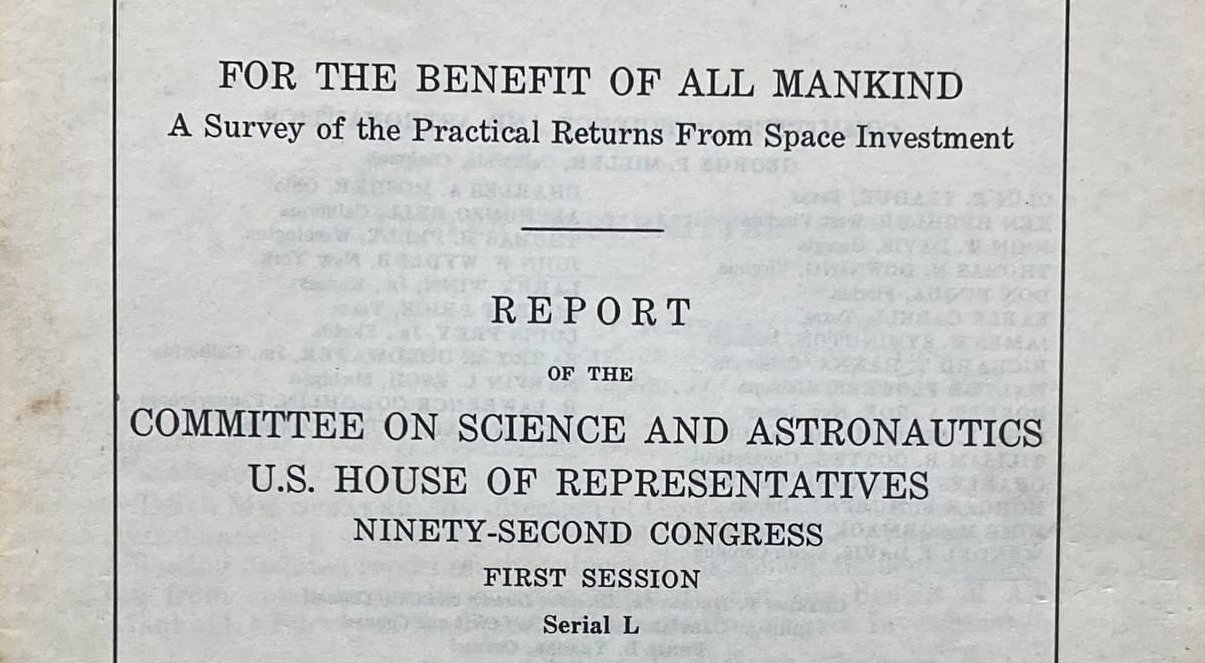 Investig. Espacial - Beneficios | 1971