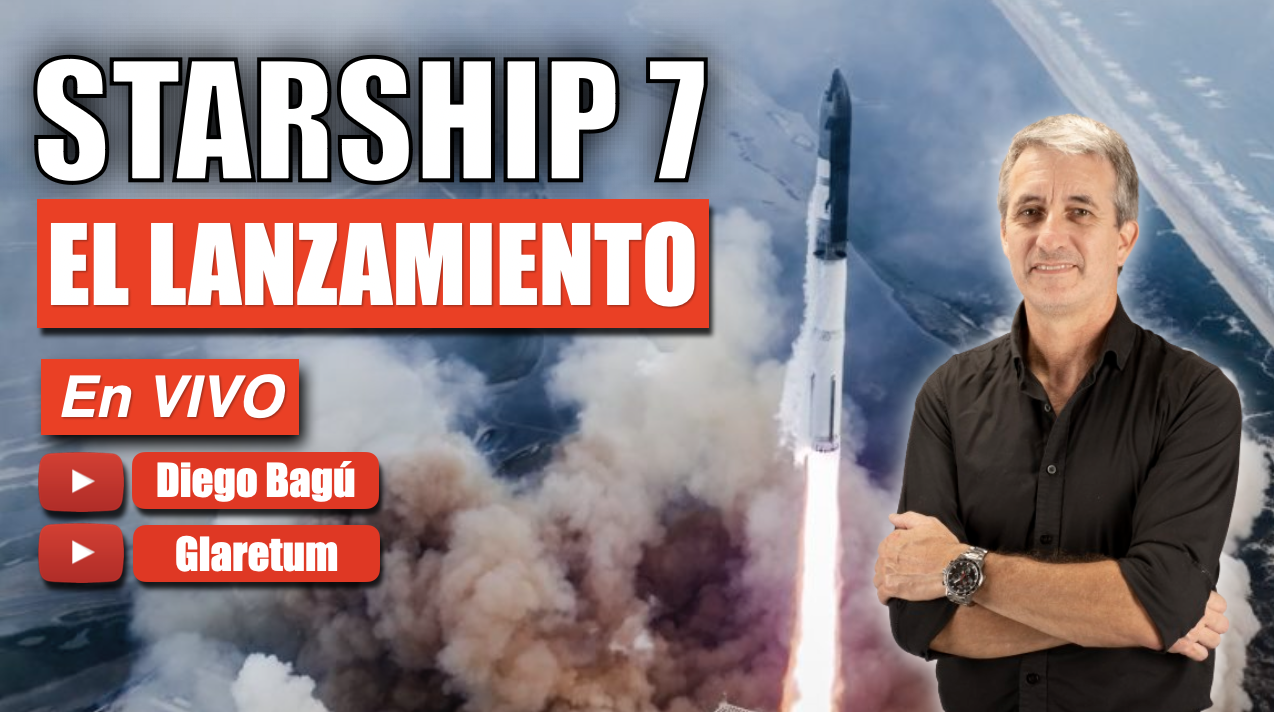 STARSHIP 7: El Lanzamiento | EN VIVO y EN ESPAÑOL - (2025 ene 16)