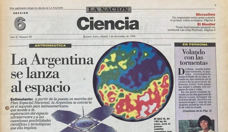 Satélite SAC B | La Nación 3/12/1994