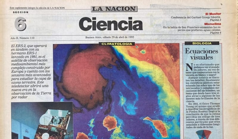 Satélite ERS-2 | La Nación 29/4/1995