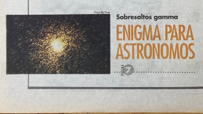 Erupciones Gamma | Clarín 5/4/1994