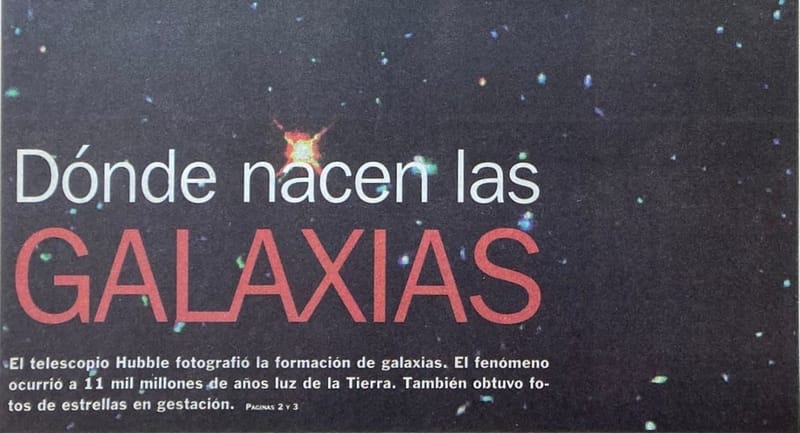 Galaxias | Clarín 17/9/1996