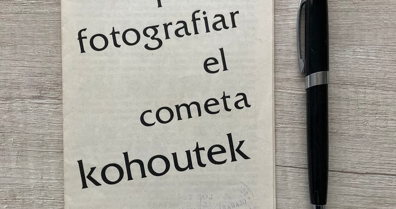 Cometa Kohoutek | Folleto de Kodak