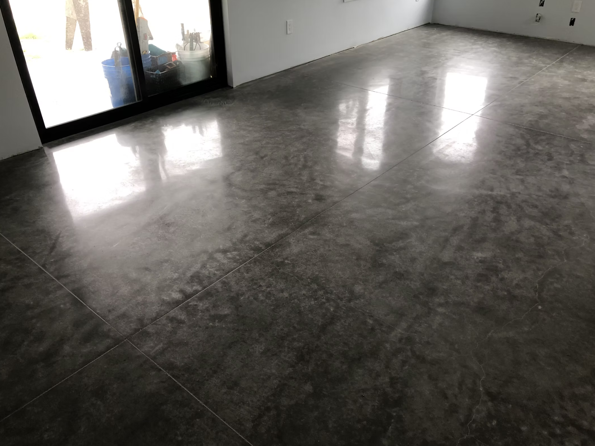 Cream Polished Concrete Flooring