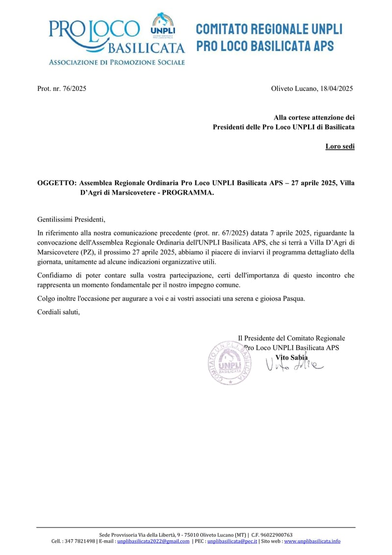 ASSEMBLEE REGIONALI