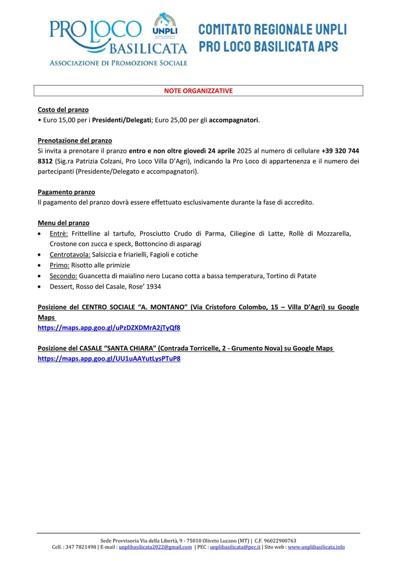 ASSEMBLEE REGIONALI