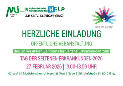 SHV TransPlant als Gastredner auf dem Tag der seltenen Erkrankungen am 27.02.26 in der MedUni Graz
