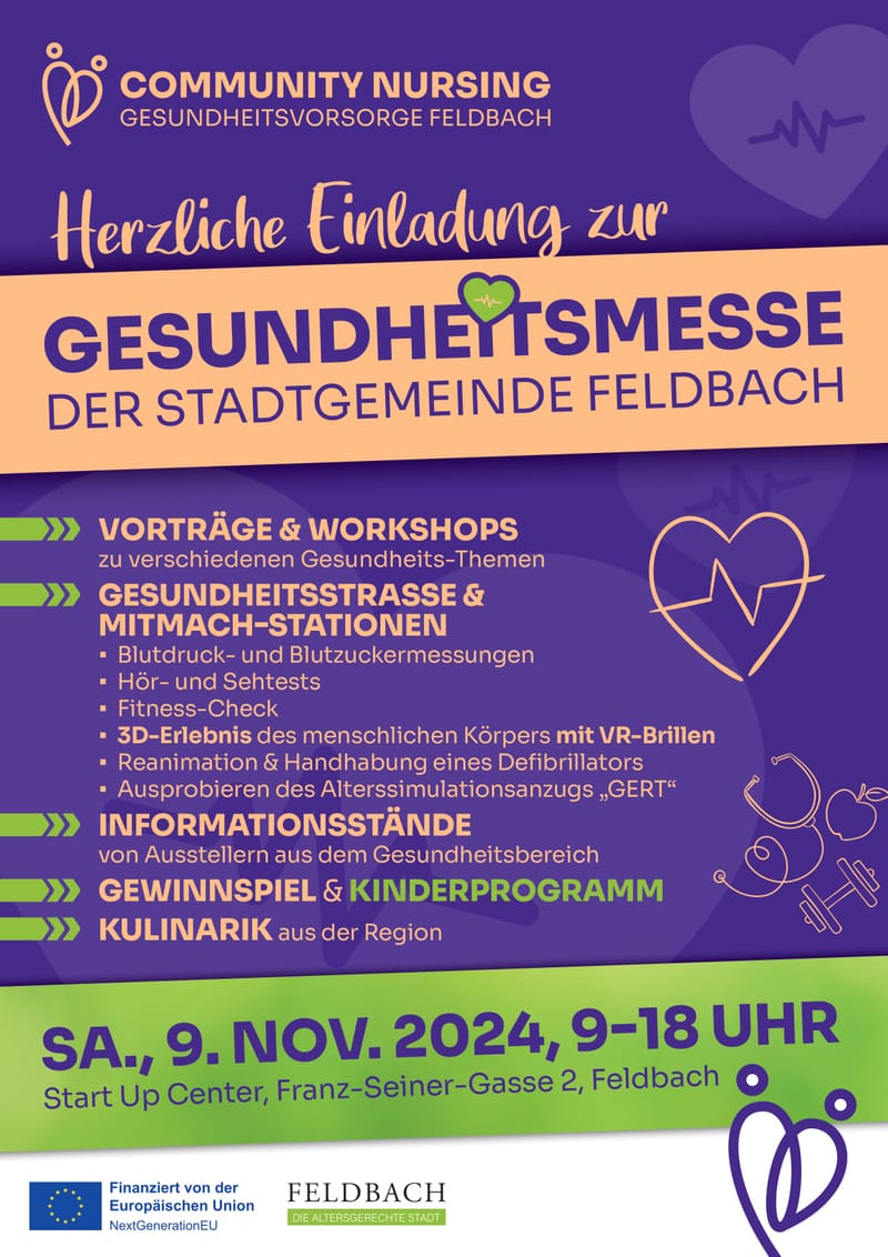 Gesundheitsmesse in Feldbach, wir sind dabei!