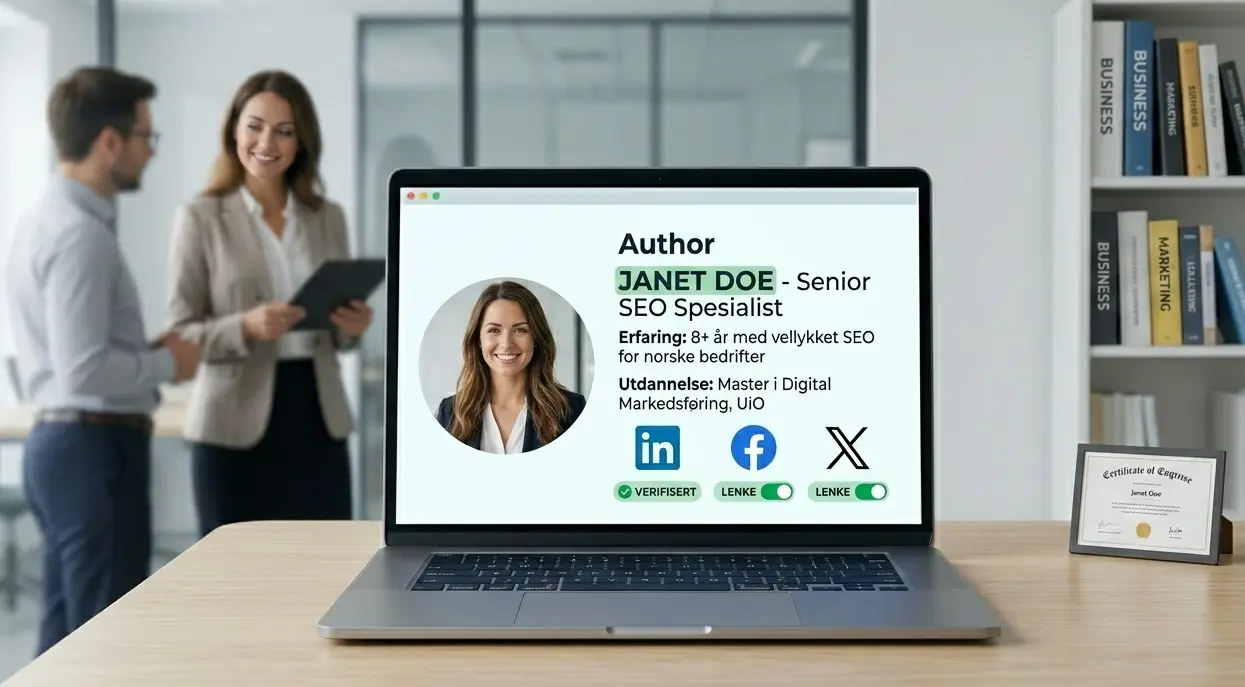 Viser hvordan sosiale medier kan brukes for å skape autoritet og verifisering av personer