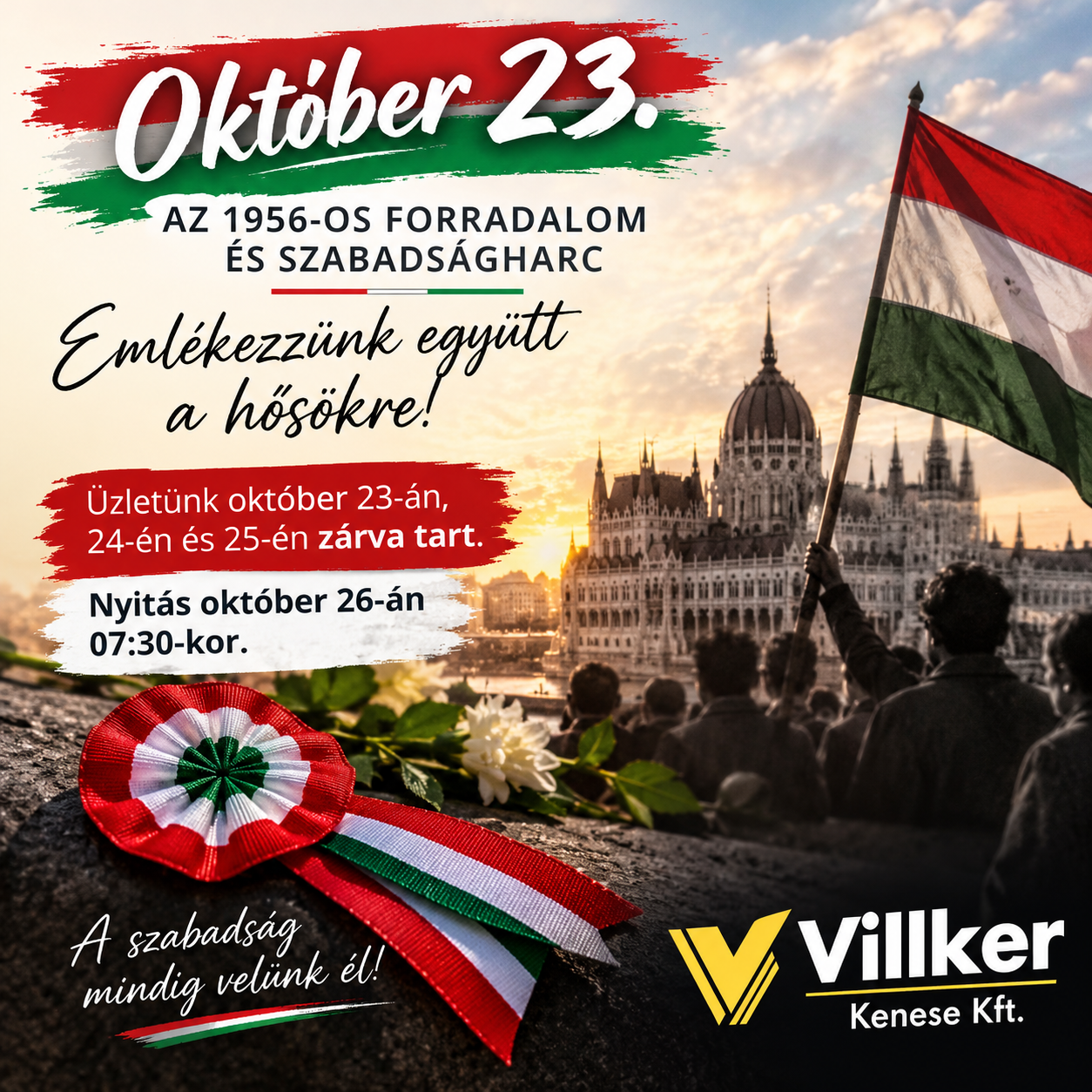 Október 23. – Emlékezzünk együtt az 1956-os forradalom hőseire!