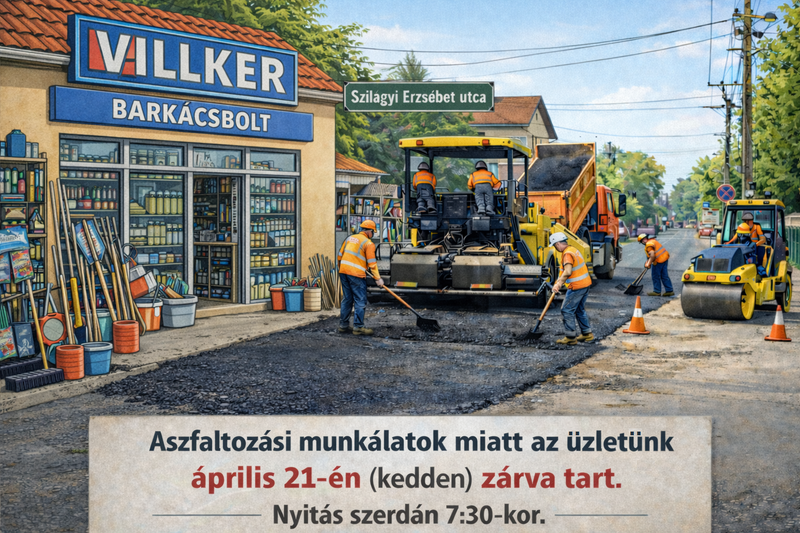 Aszfaltozási munkálatok kedden.